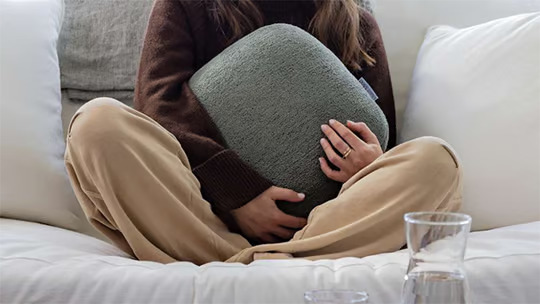 The Original Weighted Pillow is a stress-relieving pillow designed to be hugged