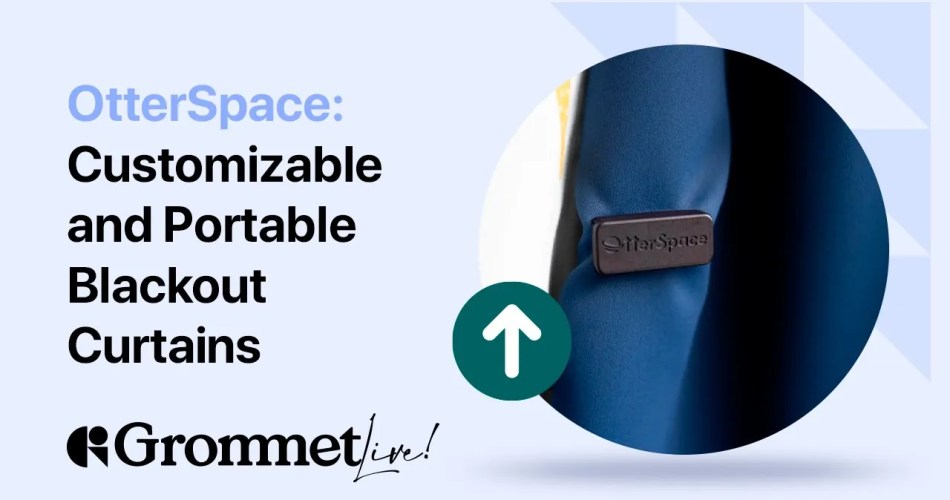 Banner image for Otterspace showcasing key features: Total Blackout Layer, noise reduction capabilities, and energy-saving insulation, set against a backdrop of a peaceful, modern living space.